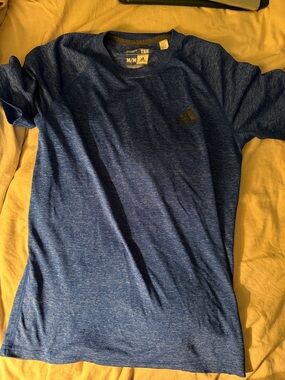 adidas Blue Heather Short Sleeve Athletic Tee